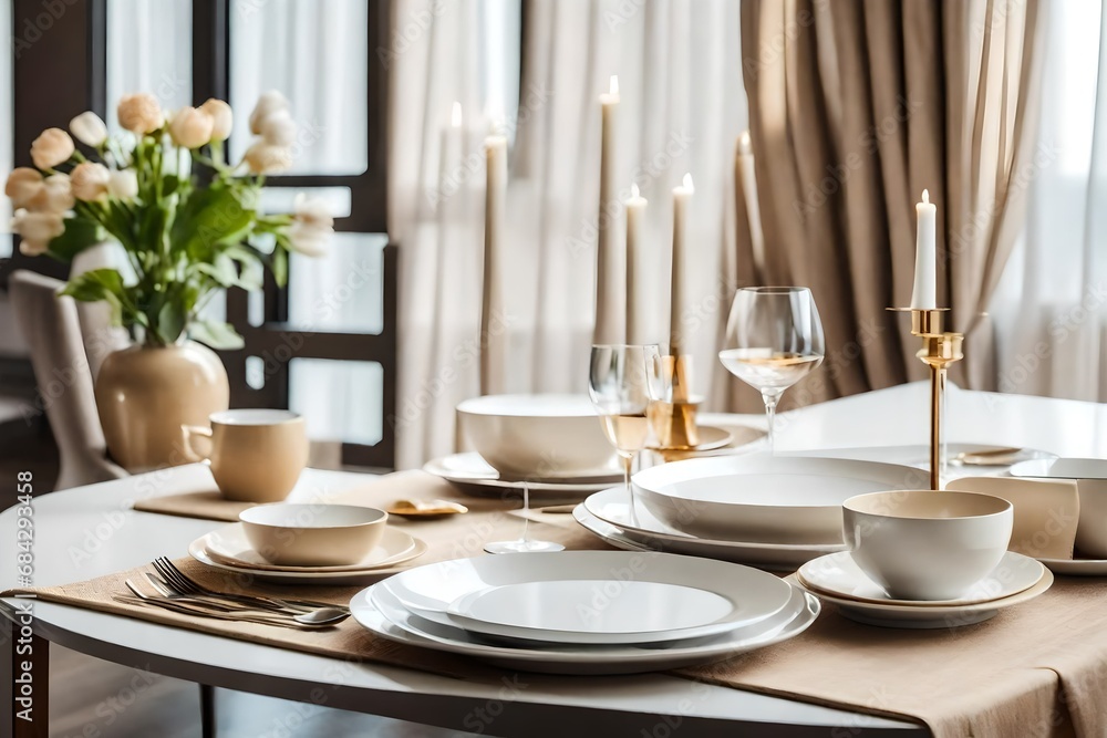 table setting in a restaurant table setting in a restaurant