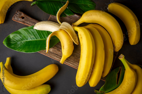 Bunch of Raw Organic Banana...