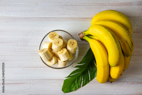 Bunch of Raw Organic Banana...