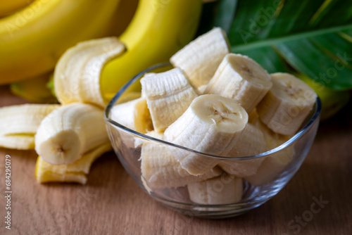 Bunch of Raw Organic Banana...