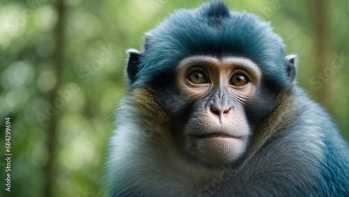 animal, wildlife, mammal, wild, nature, face, baby, fur, zoo, portrait, safari, vervet monkey, vervet, langur, macaque © Asama
