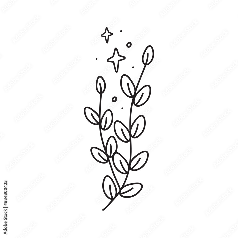 Hand drawn line tree branches tattoo Hand drawn line tree branches tattoo
