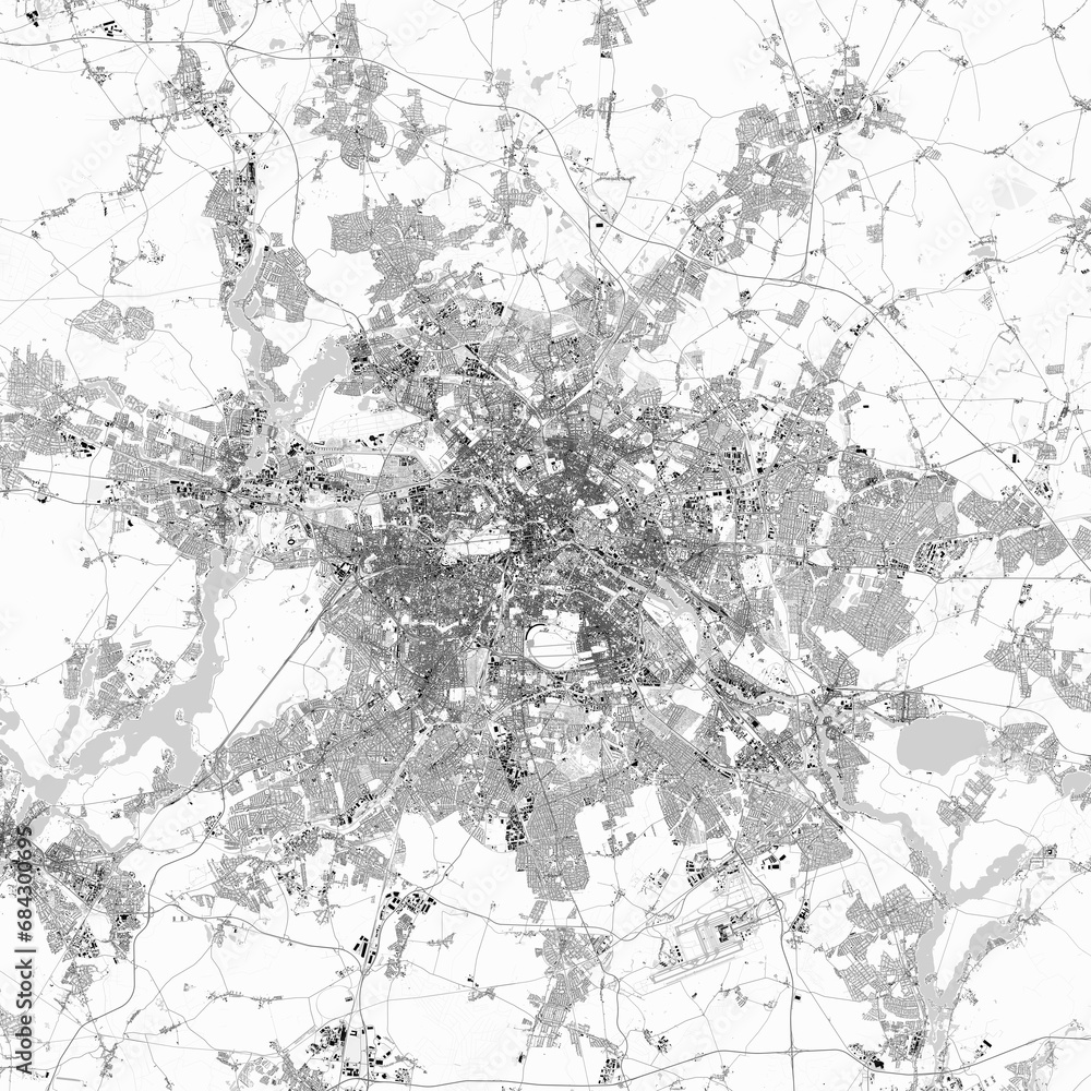 Berlin Map Detailed Light Map Of Berlin Germany Scheme Of The City 