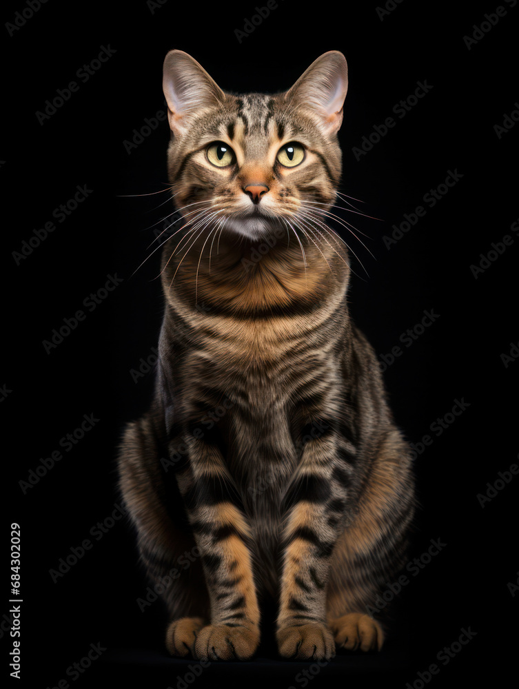Lukoi Cat Studio Shot Isolated on Clear Background, Generative AI Lukoi Cat Studio Shot Isolated on Clear Background, Generative AI