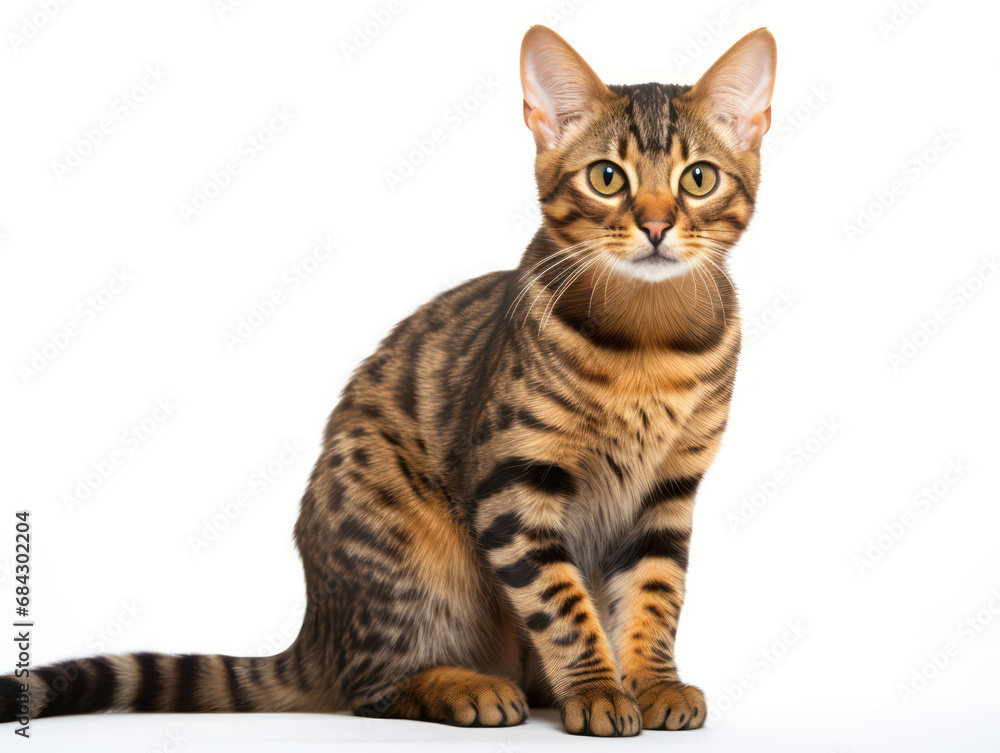 Fototapeta premium Lukoi Cat Studio Shot Isolated on Clear Background, Generative AI