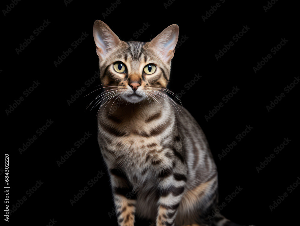 Obraz premium Lukoi Cat Studio Shot Isolated on Clear Background, Generative AI