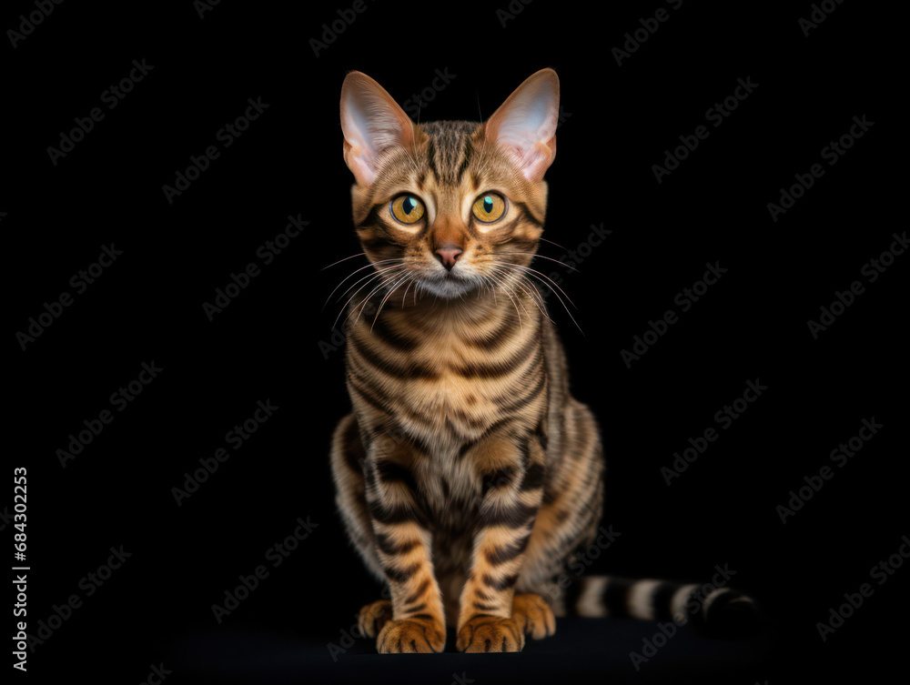 Lukoi Cat Studio Shot Isolated on Clear Background, Generative AI Lukoi Cat Studio Shot Isolated on Clear Background, Generative AI
