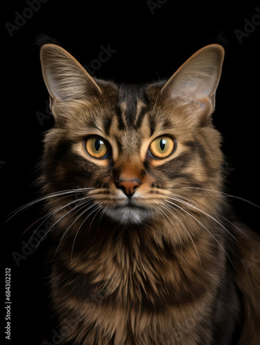 Lukoi Cat Studio Shot Isolated on Clear Background, Generative AI