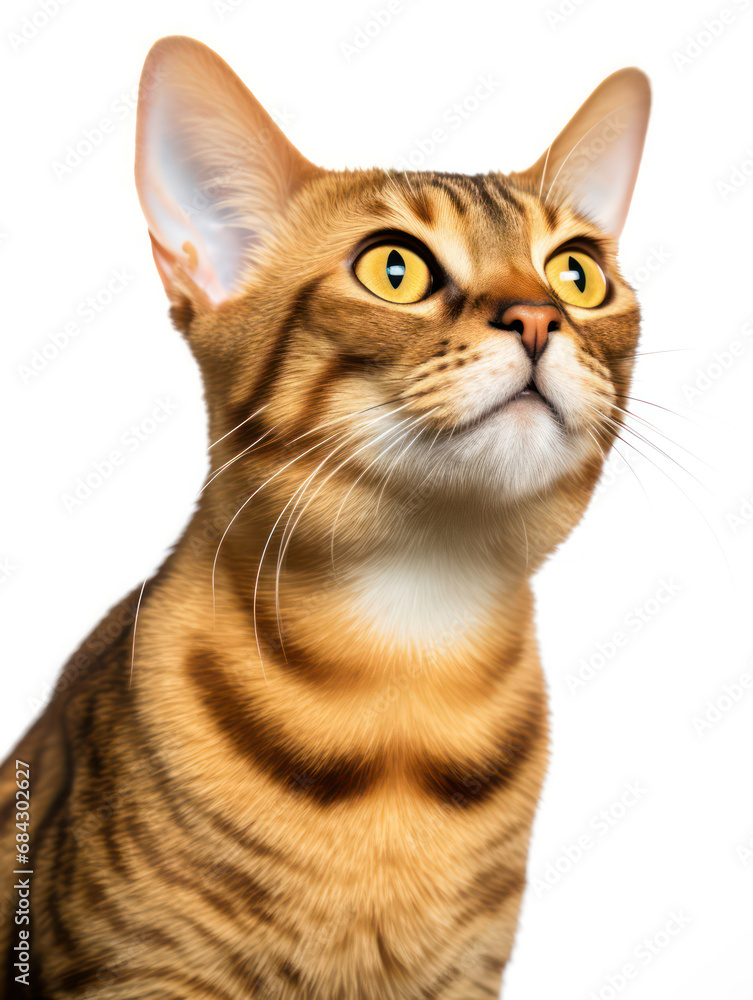 Malayan Cat Studio Shot Isolated on Clear Background, Generative AI Malayan Cat Studio Shot Isolated on Clear Background, Generative AI