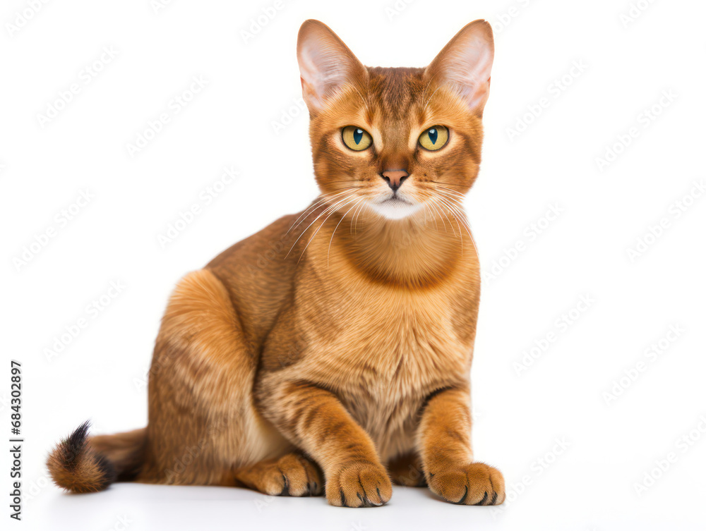 Malayan Cat Studio Shot Isolated on Clear Background, Generative AI Malayan Cat Studio Shot Isolated on Clear Background, Generative AI