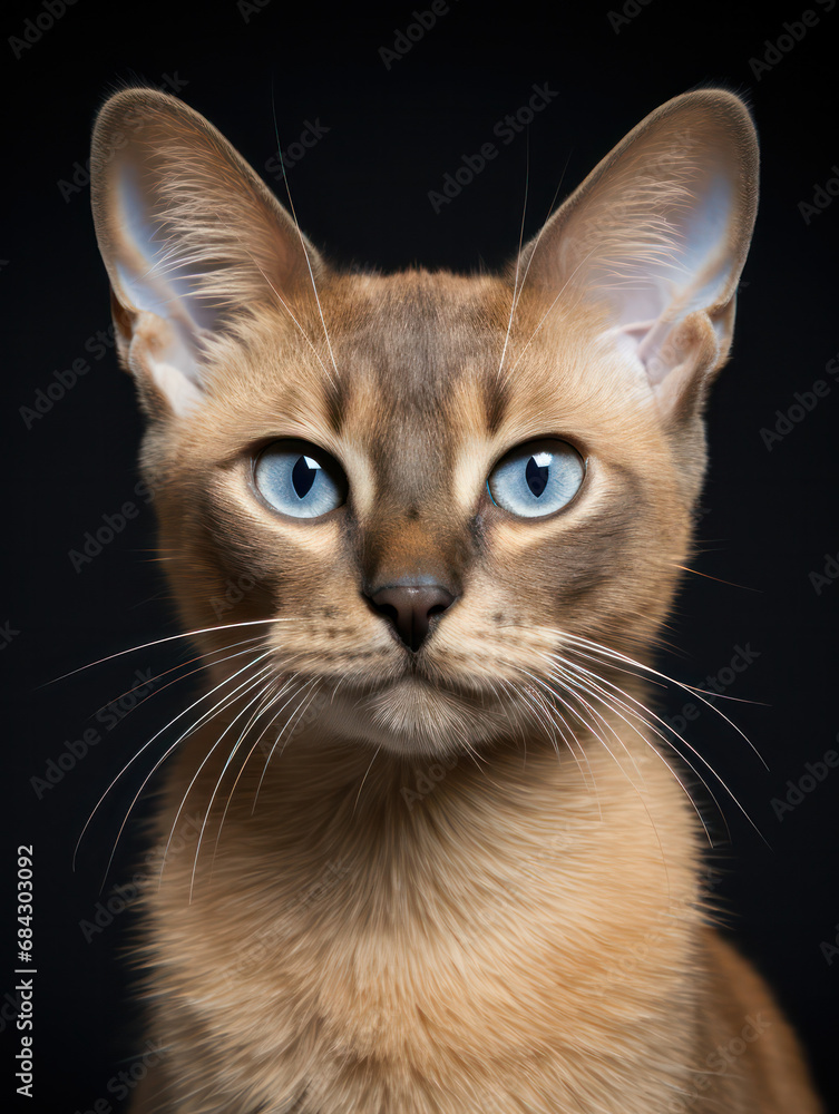 Malayan Cat Studio Shot Isolated on Clear Background, Generative AI Malayan Cat Studio Shot Isolated on Clear Background, Generative AI