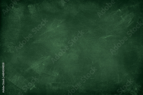 Chalk rubbed out on green chalkboard background