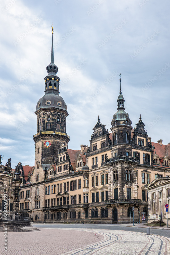 Dresden Castle with Green Vault in the historic center of Dresden, Saxony, Germany. Dresden Castle with Green Vault in the historic center of Dresden, Saxony, Germany.