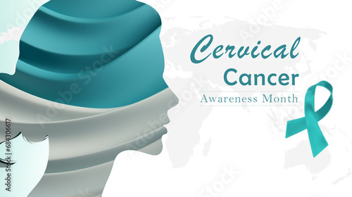 A Cervical cancer awareness month banner photo