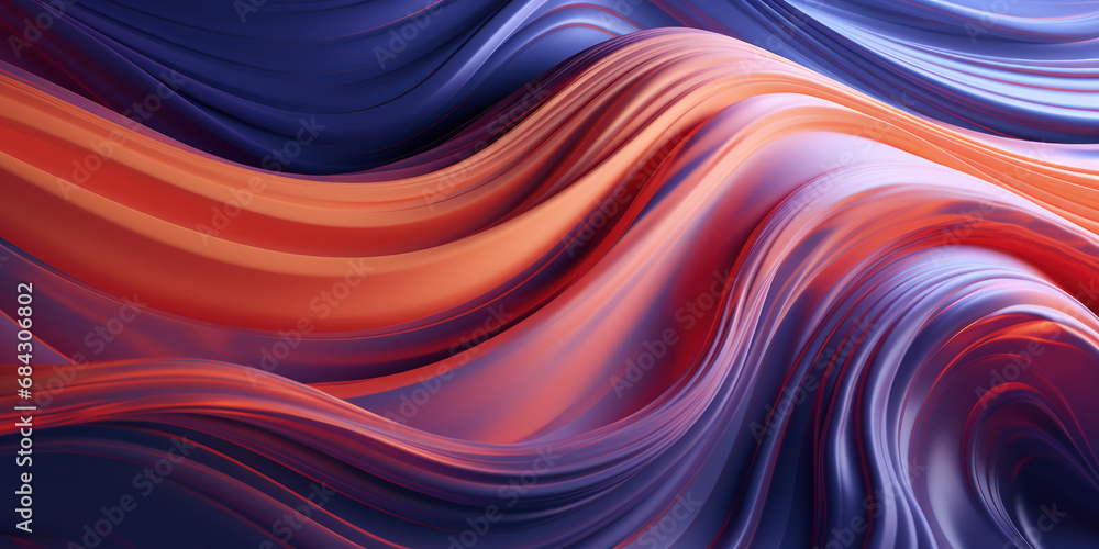 Dynamic abstract with swirling waves of blue and red. Dynamic abstract with swirling waves of blue and red.