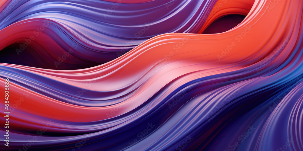 Dynamic abstract with swirling waves of blue and red. Dynamic abstract with swirling waves of blue and red.