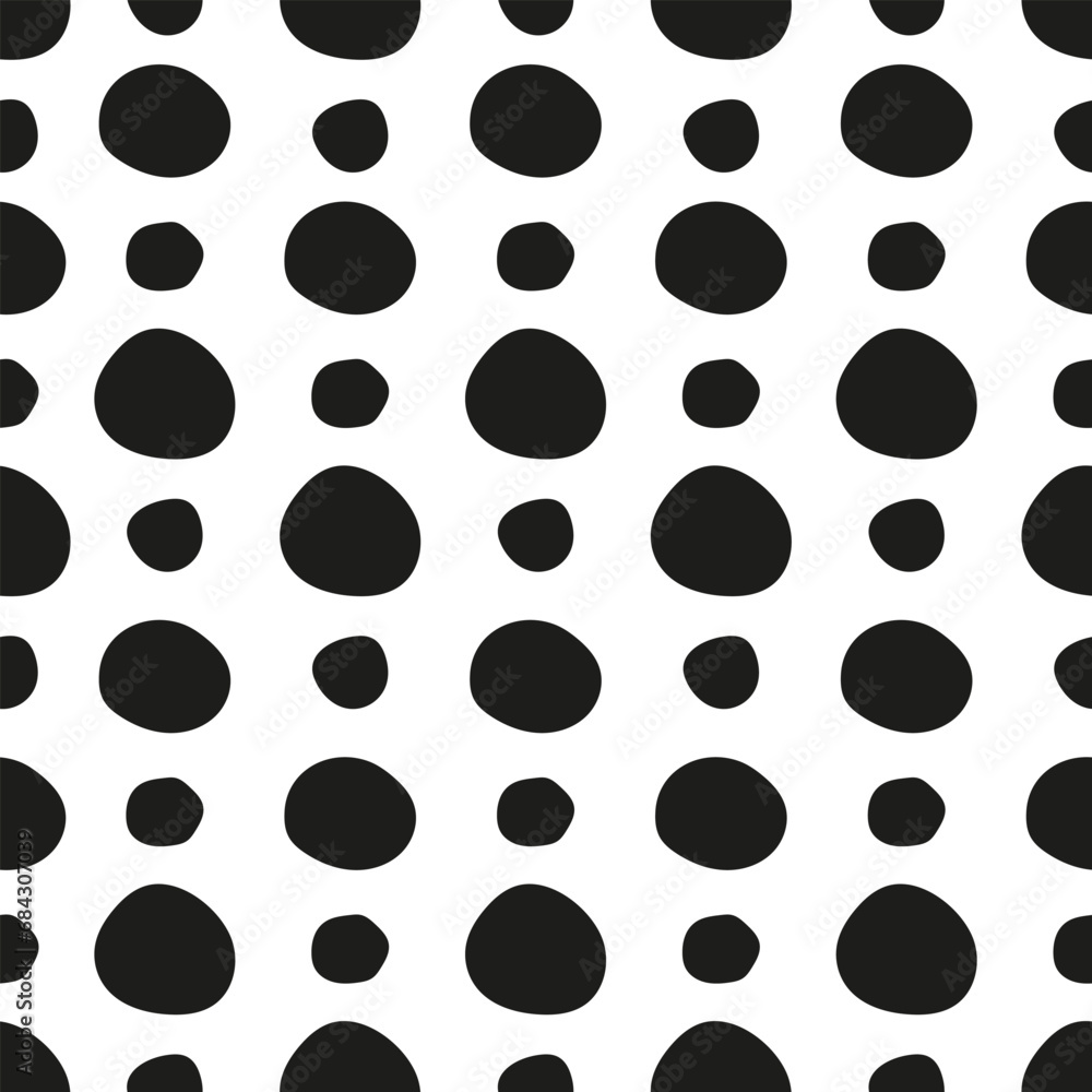 abstract black and white background with round dots. rows of round dots simple seamless pattern. fashion print for fabric abstract black and white background with round dots. rows of round dots simple seamless pattern. fashion print for fabric