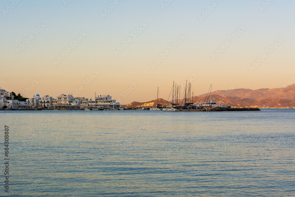 Piso Livadi, a picturesque resort on Paros island. Cyclades, Greece