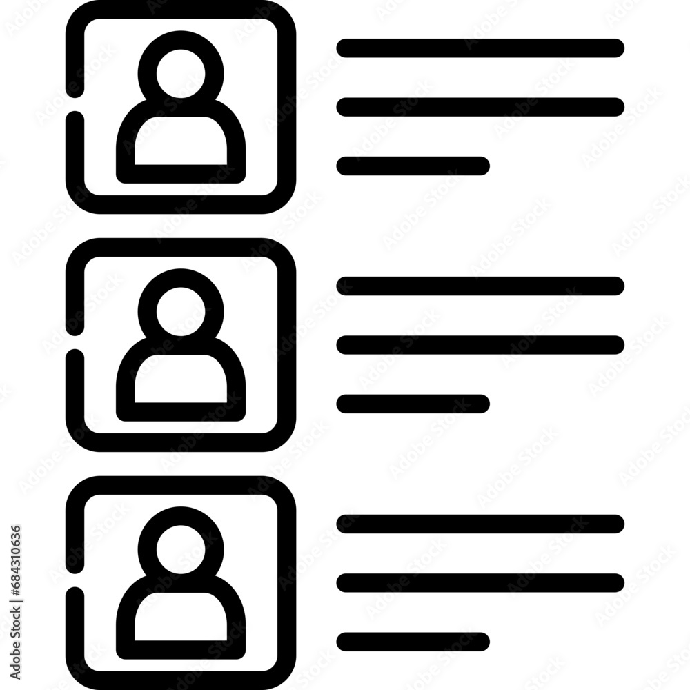 Contact List Icon Contact List Icon
