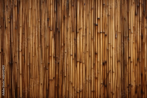 Desiccated bamboo stalks. Bamboo boundary, embellished scenic context. Bamboo material. © Sergii