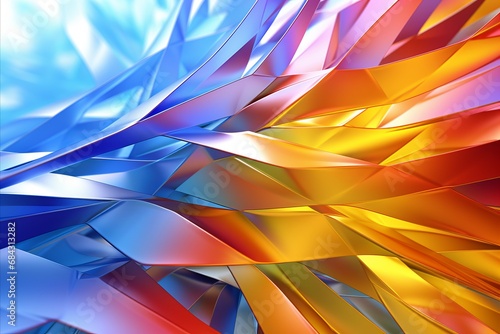 Luminous Multicolor Spectrum. Brilliant 3D Render of Abstract Beauty with Captivating Vibrancy © Emvats