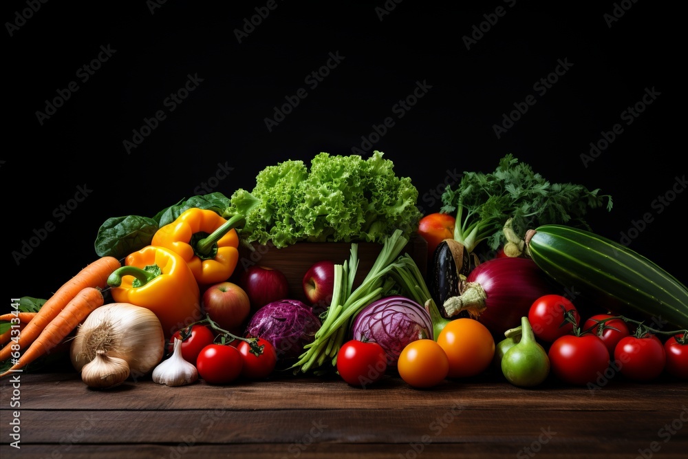 An assortment of fresh vegetables on the table.
