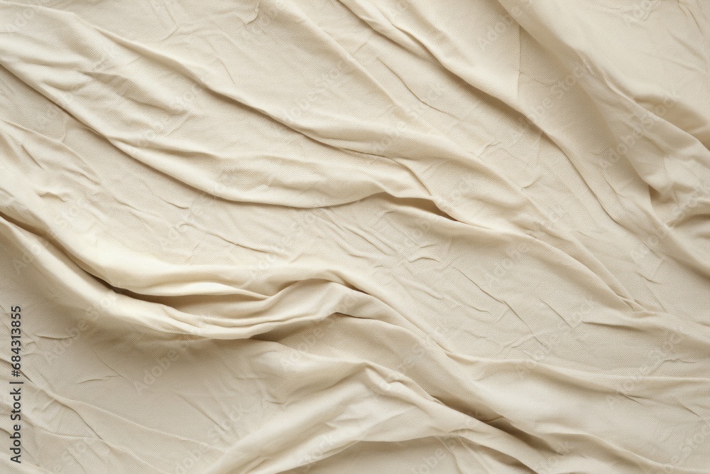 Assembled woven texture of linen material, gentle draped surface of neutral beige linen fabric, pleated aesthetic scene, template, room for replication. Assembled woven texture of linen material, gentle draped surface of neutral beige linen fabric, pleated aesthetic scene, template, room for replication.