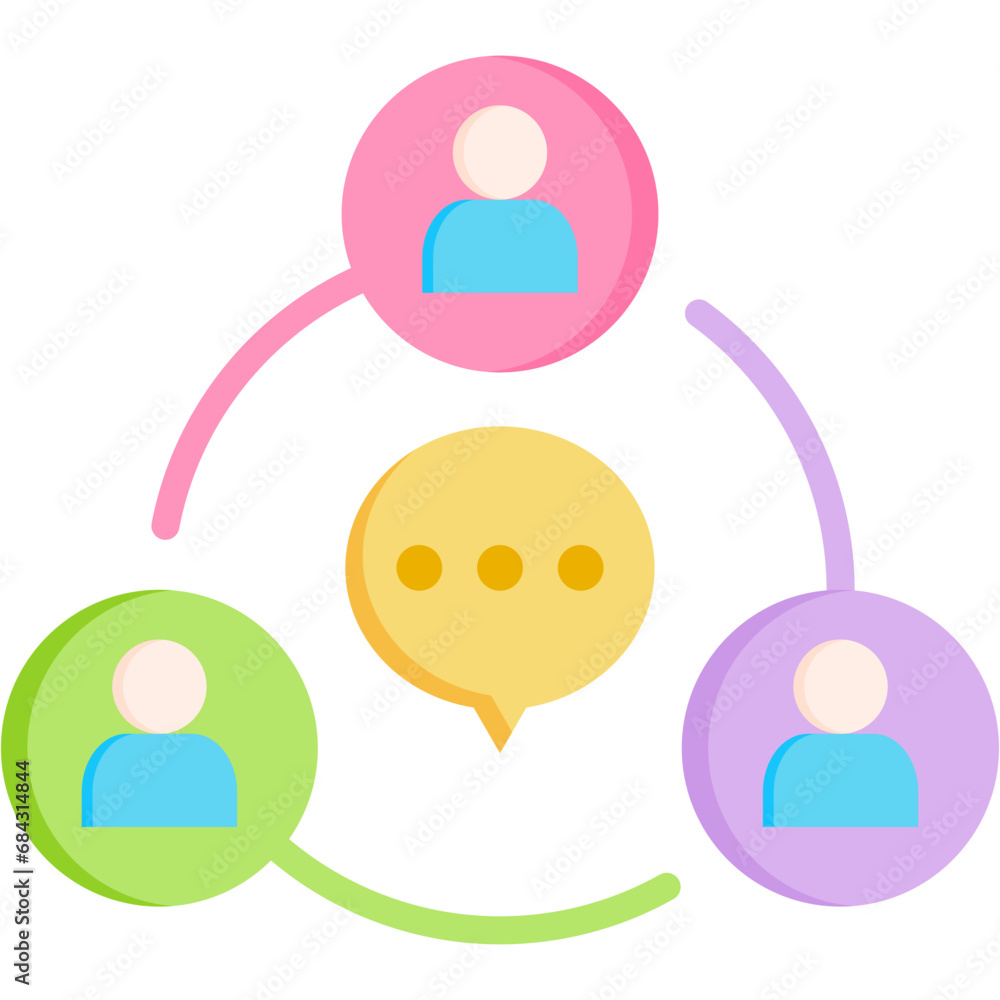 Social Communication Icon Social Communication Icon