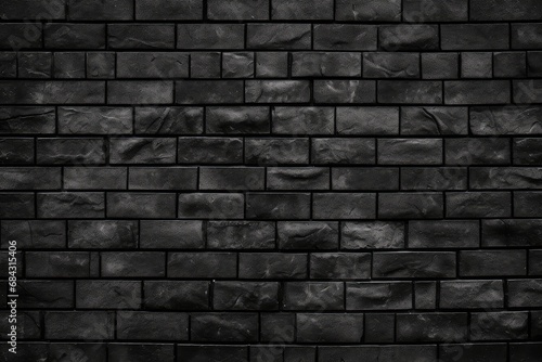 Black brick wall texture