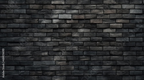 Black brick wall background