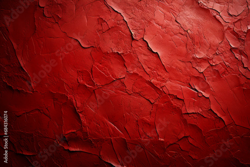 Decorative red background with a grunge feel. Stylized crimson leather texture. Crinkled paper.