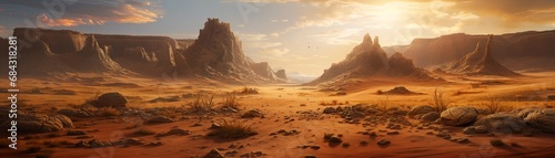 Desert landscape. Canyon panorama © Victor