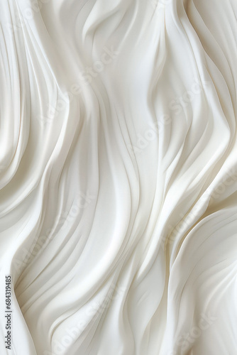 Seamless Elegant Drapery. Seamless white ripples resembling luxurious satin fabric
