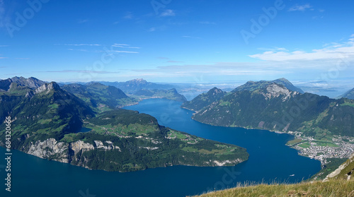 Panoramic view of Lake Lucerne in Switzerland. © Bernhard