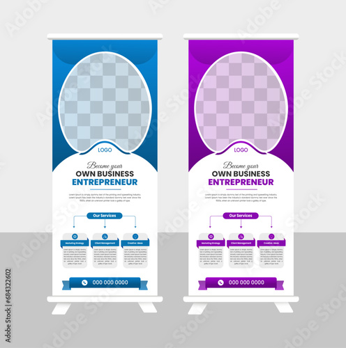 Simple Corporate rollup banner template.
