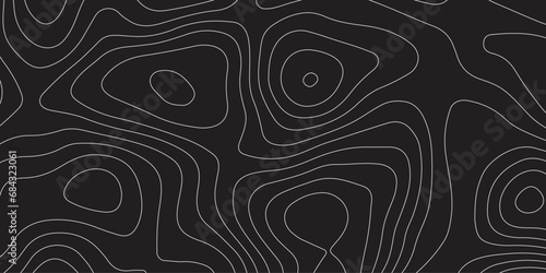 Abstract background of the topographic contours map with geographic line map .Imitation of a geographical mountain reliefs background .vector illustration of topographic line contour map design .