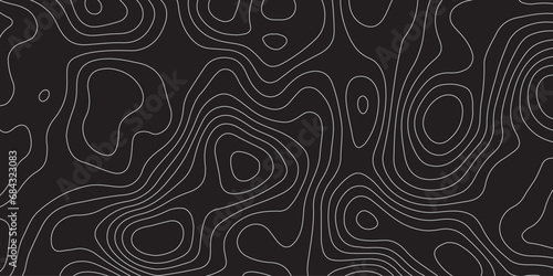 Abstract background of the topographic contours map with geographic line map .Imitation of a geographical mountain reliefs background .vector illustration of topographic line contour map design .