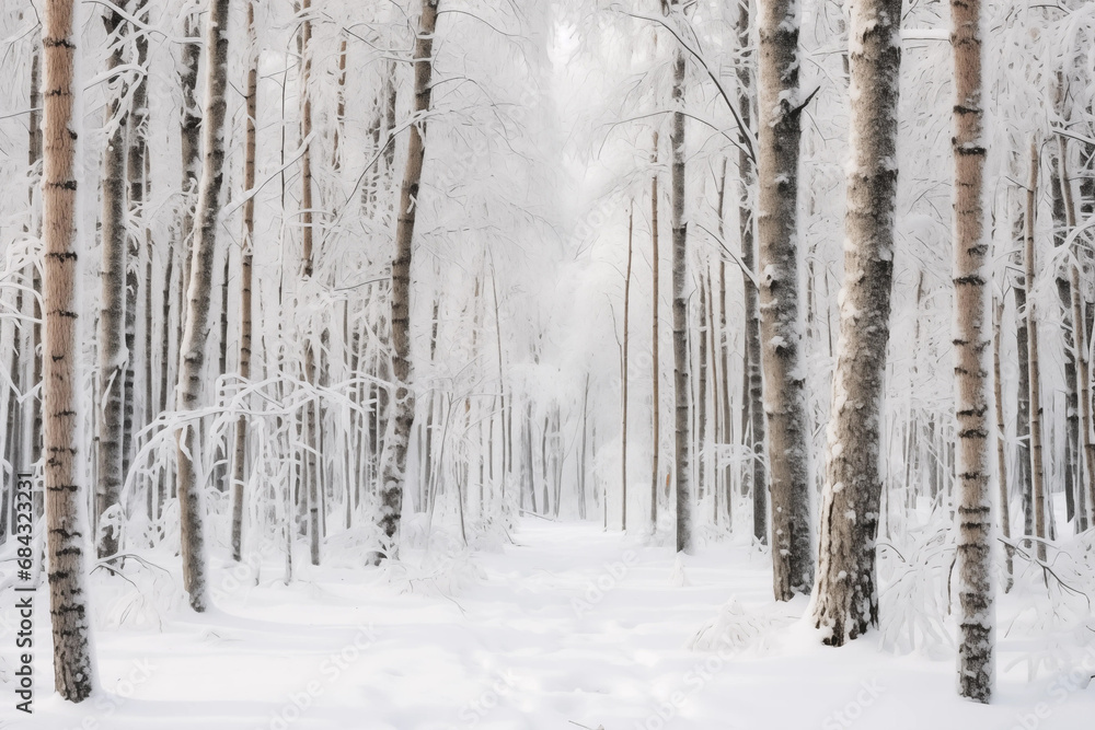 Winter Forest Trees Winter Forest Trees