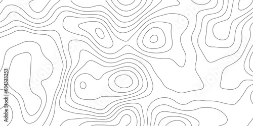 Abstract background of the topographic contours map with geographic line map .white wave paper curved reliefs abstract background .vector illustration of topographic line contour map design .