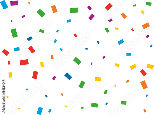 Rectangular Rainbow Confetti