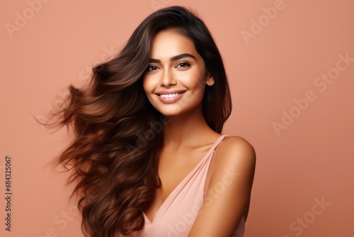 Hair Care Perfection: Graceful Indian Model generative ai