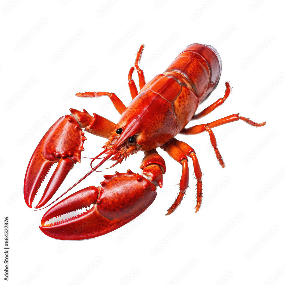 Fresh Lobster. Isolated on a Transparent Background. Cutout PNG. Fresh Lobster. Isolated on a Transparent Background. Cutout PNG.
