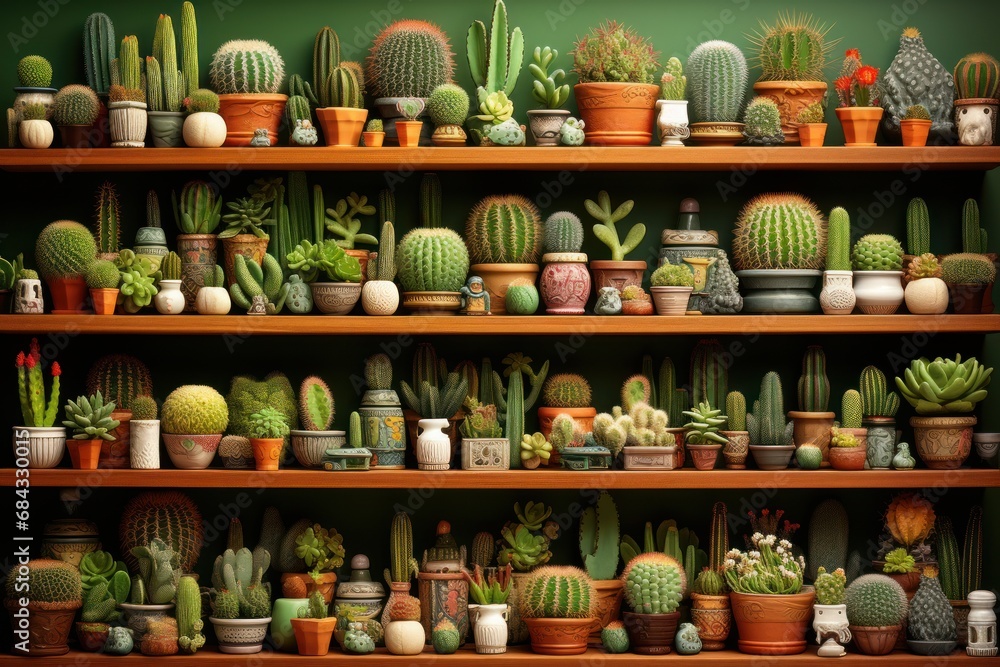 Petite Pots Bursting with Cacti Beauty