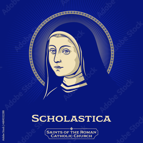 Catholic Saints. Scholastica (480-543) is a saint of the Catholic Church, the Eastern Orthodox Churches and the Anglican Communion. She was born in Italy