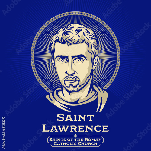 Catholic Saints. Saint Lawrence (225-258) was one of the seven deacons of the city of Rome under Pope Sixtus II who were martyred in the persecution of the Christians that the Roman Emperor Valerian