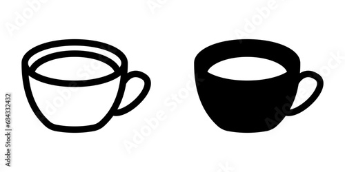 Mug icon. flat design vector illustration for web and mobile