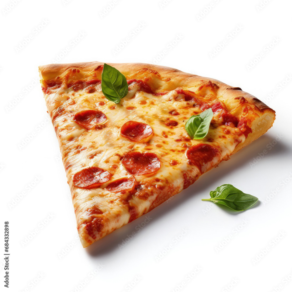 A pizza slice isolated on white background –s 150 A pizza slice isolated on white background –s 150