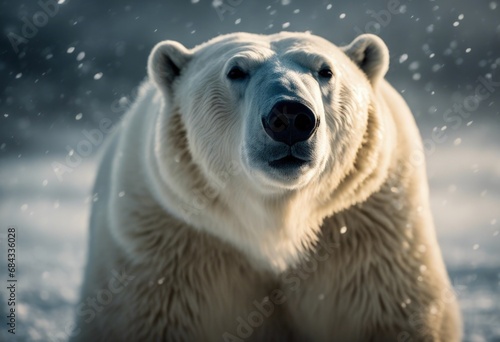 Polar bear closeup © Yves