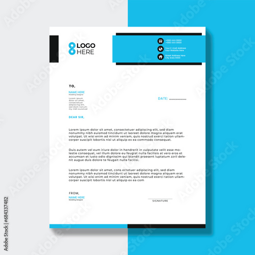 Stylish Business Correspondence Vector Set