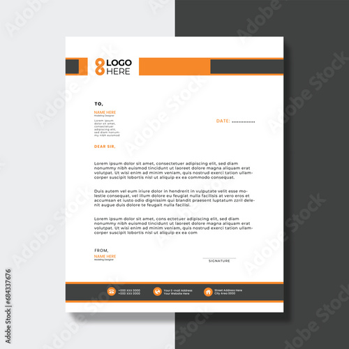 Sleek and Sophisticated Vector Letterhead Kit